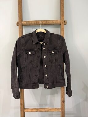 Abercrombie & Fitch Black Denim Jean Jacket